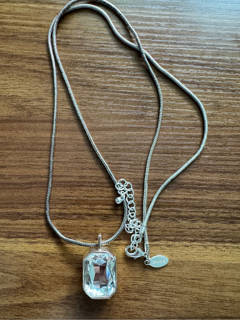 Chico’s crystal pendant necklace